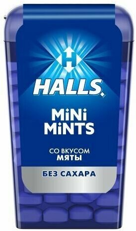 Драже Halls Mini Mints Мята без сахара 12,5 г - фотография № 2