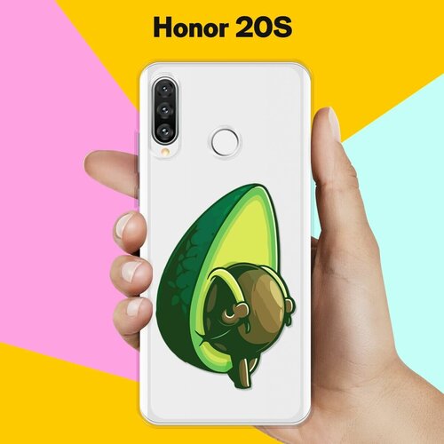 Силиконовый чехол Рюкзак-авокадо на Honor 20s