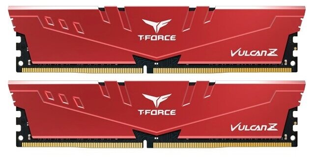 Оперативная память DIMM TEAM GROUP TEAMGROUP T-Force Vulcan Z 32GB (16GB x2) DDR4-3200 Red (TLZRD432G3200HC16FDC01)