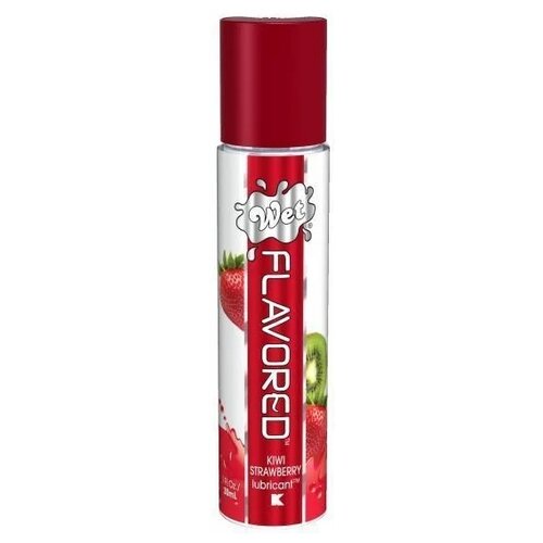 Лубрикант Wet Flavored Sexy Strawberry с ароматом клубники - 30 мл.