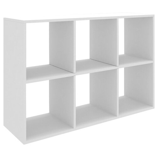 Стеллаж 1072*720*330 ЛДСП белый 6 ячеек