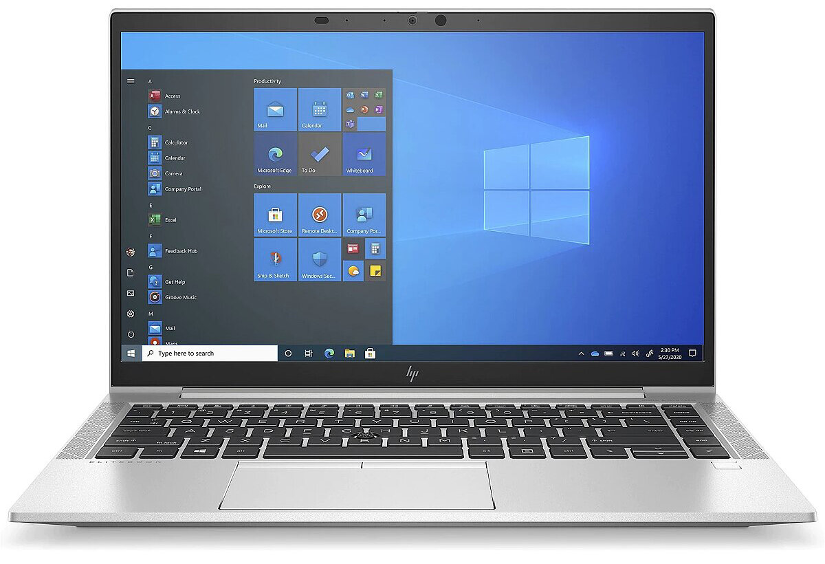 14" Ноутбук HP EliteBook 845 G8 1920x1080, AMD Ryzen 3 PRO 5450U 2.6 ГГц, RAM 16 ГБ, DDR4, SSD 256 ГБ, AMD Radeon Graphics, Windows 10 Pro, 4L001EA, серебристый, английская раскладка