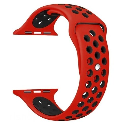 CASEY Ремешок силиконовый с перфорацией для Apple Watch 38/40mm, черный