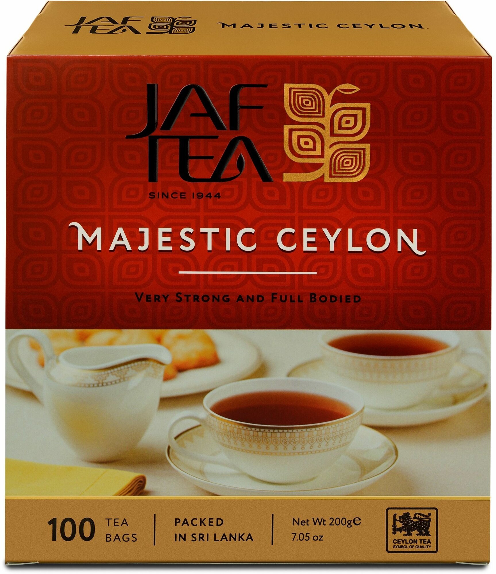 Чай чёрный JAF TEA Majestic Ceylon 100 пак.