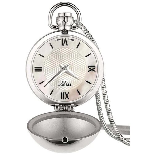 Наручные часы TISSOT Швейцарские механические часы Tissot T-Pocket Mechanical T858.209.16.118.00 с гарантией, серебряный