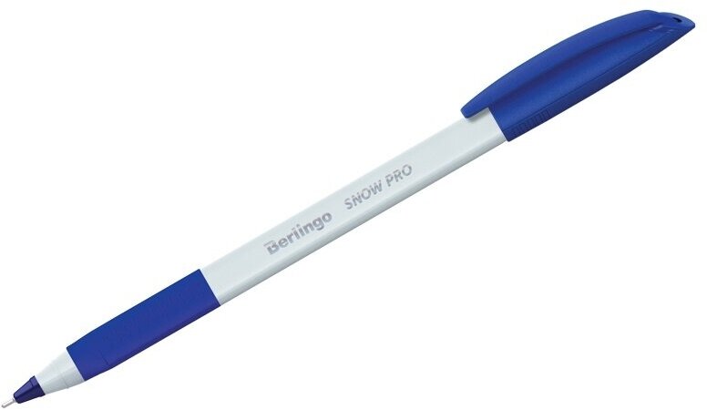 Ручка шариковая Berlingo "Triangle Snow Pro" синяя, 0,7 мм, трехгранная (CBp_70862)
