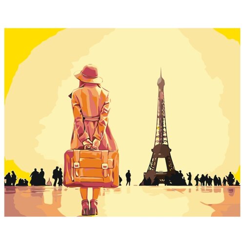 Встреча с Парижем Раскраска по номерам на холсте Живопись по номерам картина по номерам случайная встреча 40х50 см