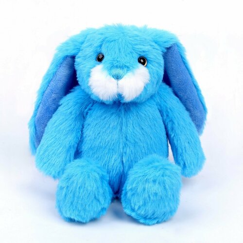 мягкая игрушка детская пушистый кролик брелок синий Мягкая игрушка «Кролик», пушистый, цвет микс