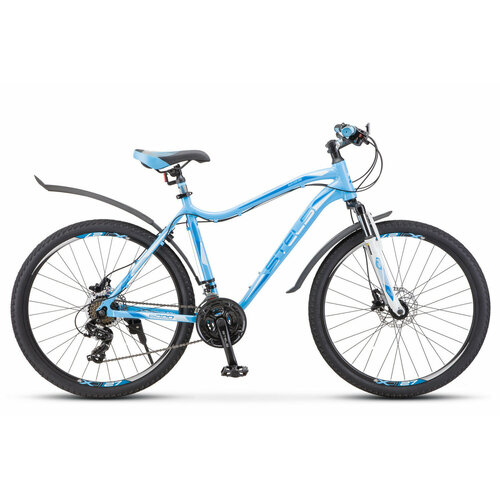Женский велосипед Stels Miss 6000 D V010, год 2022, цвет Голубой, ростовка 15