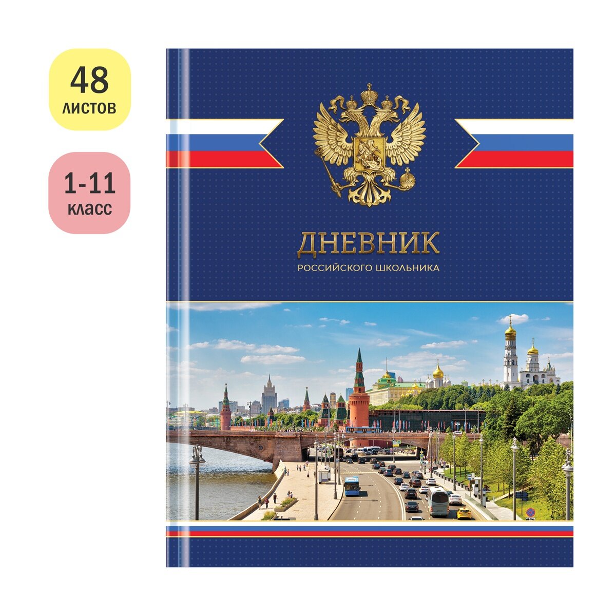 Дневник OfficeSpace ArtSpace, для российского школьника, 1-11 класс, 48 листов, твердый, матовая ламинация, ляссе (Дц48т_49064)