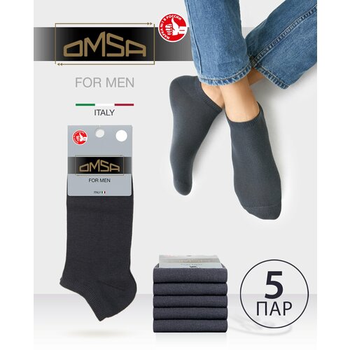 Мужские носки Omsa, 5 пар, размер 39;41, черный
