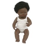 Пупс Miniland девочка африканка, 38 см, 31154 - изображение