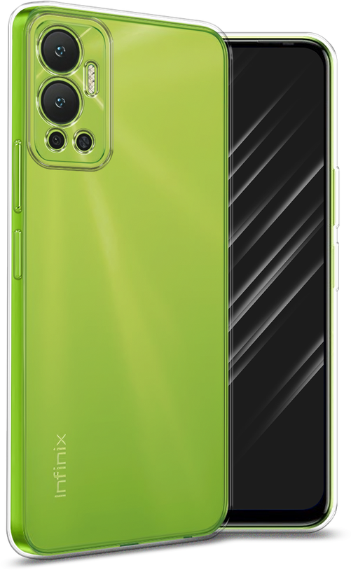 Силиконовый чехол на Infinix Hot 12 / Инфиникс Хот 12, прозрачный