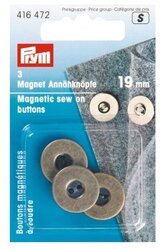 Набор пуговиц Prym Magnetic 416470 /416472 19 мм, 3 шт.