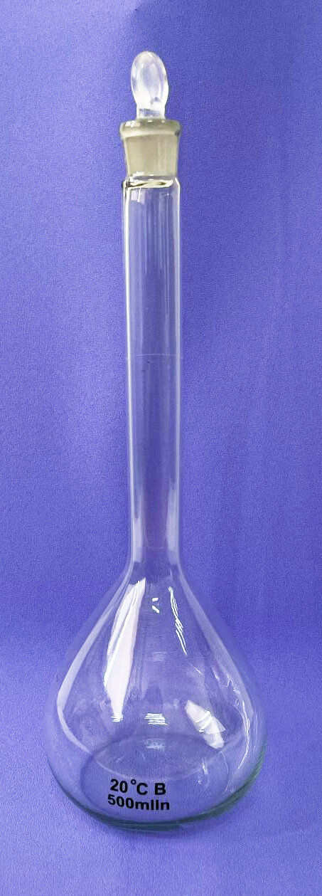 Колба мерная, 4 ШТ! стекло 500 мл/лабораторная посуда/для опытов / для творчества и рукоделия
