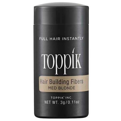 toppik загуститель волос hair building fibers dark brown 27 5 г Toppik Загуститель волос Hair Building Fibers, Medium Blonde