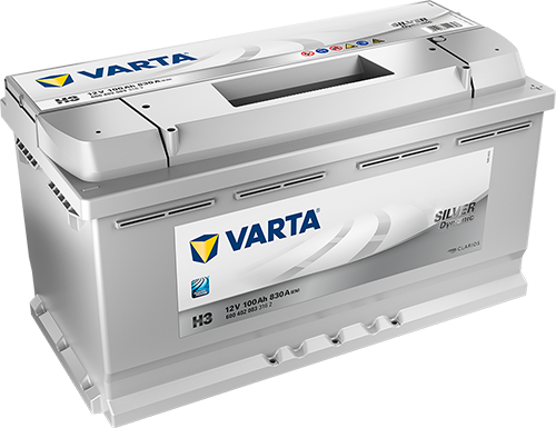 Аккумулятор автомобильный Varta Silver Dynamic H3 6СТ-100 обр. 353x175x190