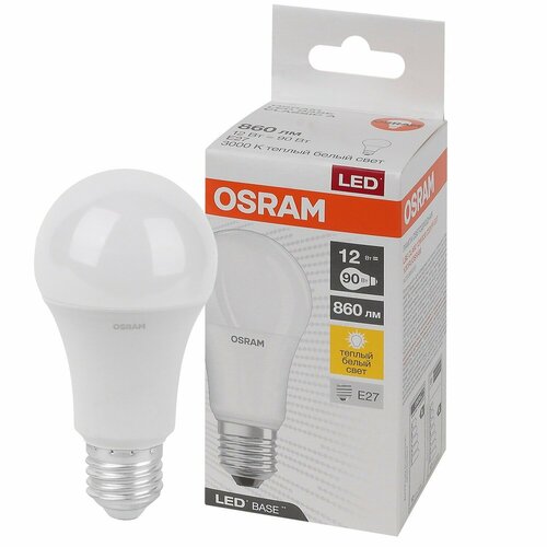 Лампа светодиодная OSRAM Base 12Вт E27 699₽