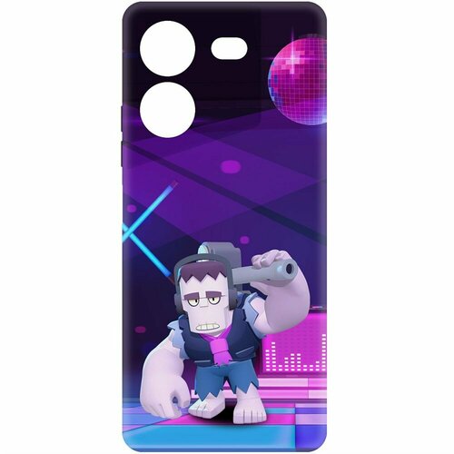 Чехол-накладка Krutoff Soft Case Brawl Stars - Фрэнк для TECNO Pova 5 черный чехол накладка krutoff soft case brawl stars фрэнк для tecno camon 30 черный