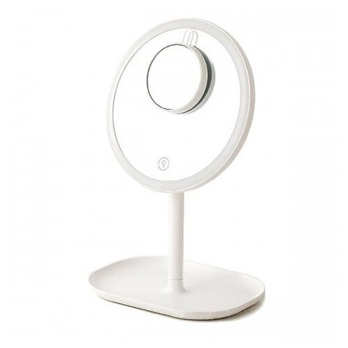 фото Зеркало косметическое настольное xiaomi jordan judy led makeup mirror (nv529) с подсветкой white