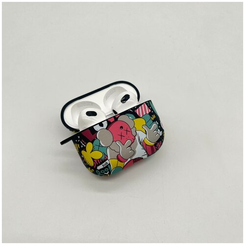 Силиконовый чехол Luxo Kaws Airpods 3 / Чехол светящийся в темноте