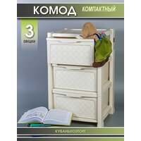 Комод пластиковый с ящиками elfplast, комод пластиковый, пластмассовый комод, комод с ящиками, комод 3 ящика