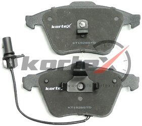 Дисковые тормозные колодки передние KORTEX KT1528STD для Audi A6, Audi Allroad, Skoda Fabia (4 шт.)