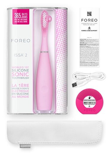 FOREO ISSA 2 Электрическая зубная щетка, Pearl Pink - фотография № 2