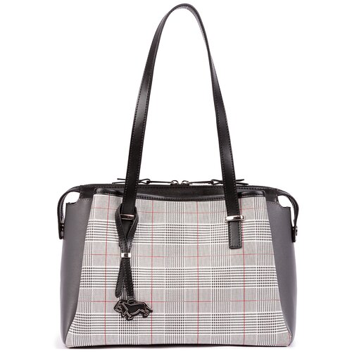 фото Сумка женская labbra натуральная кожа, черный, мультиколор