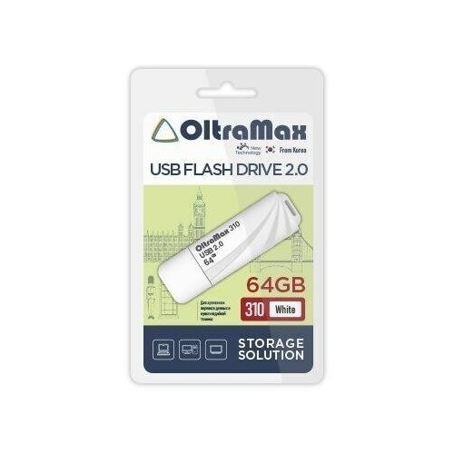 USB флэш-накопитель OLTRAMAX OM-64GB-310-White 1255159