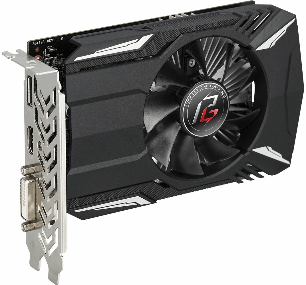 Видеокарта ASRock Radeon RX 550 Phantom Gaming 2 ГБ (PG RADEON 550 2G)