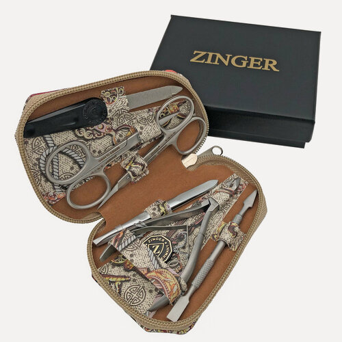 Изображение товара Маникюрный набор Zinger 7103, 6 предметов, медицинская сталь, серебристый/ключи