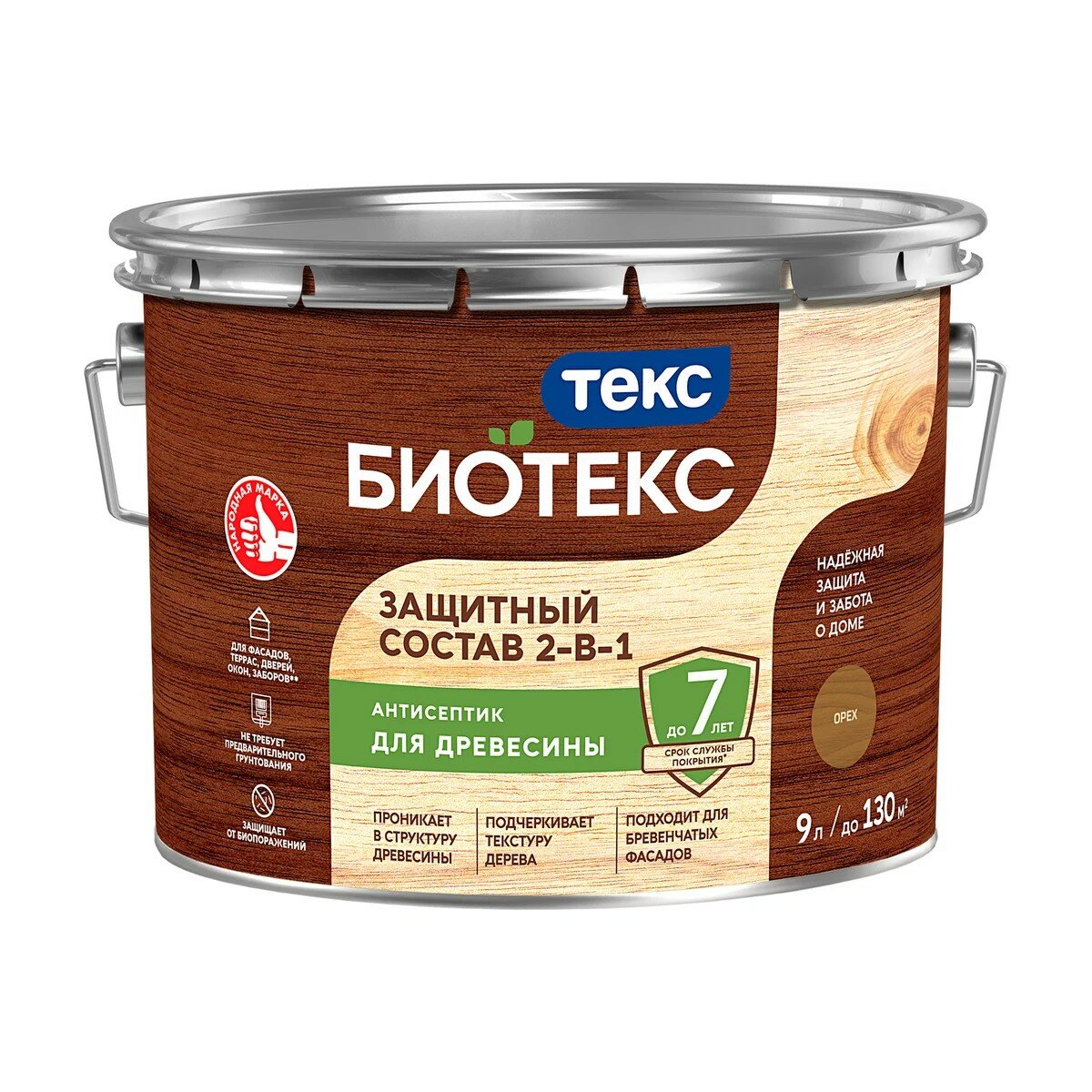 Антисептик Текс Bioteks Классик Универсал орех 9 л