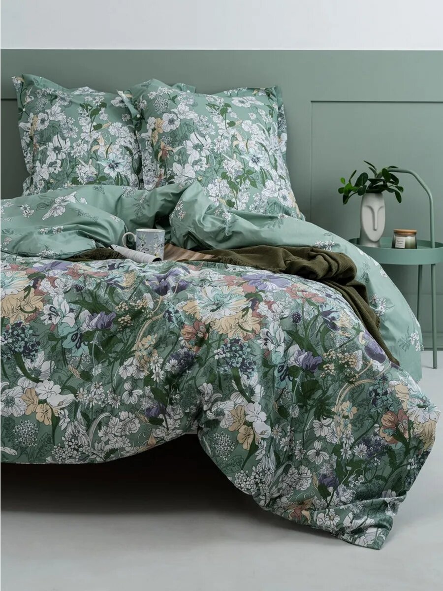 Постельное белье Евро Перкаль экодом КПБ