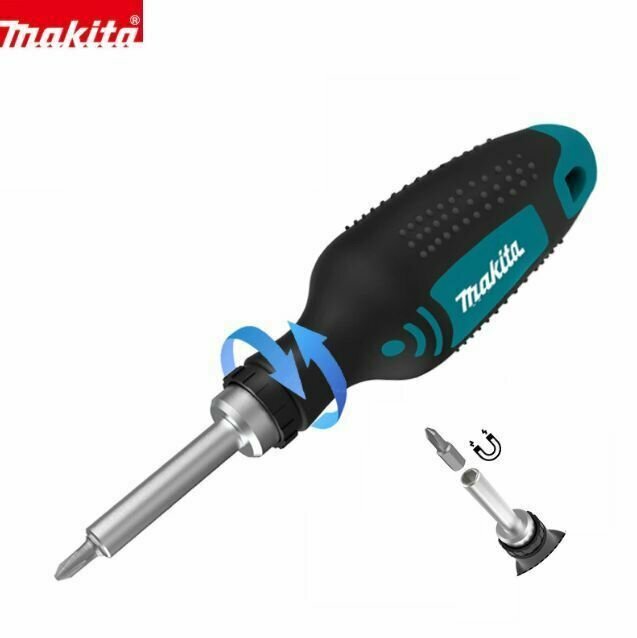 D-58833 Makita Ручная отвертка+бита PH2 — фото 1