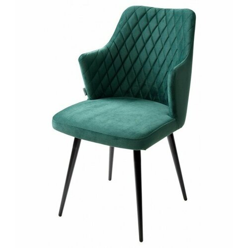 Стул HERMAN 360 град. Зеленый велюр / черный каркас M-City