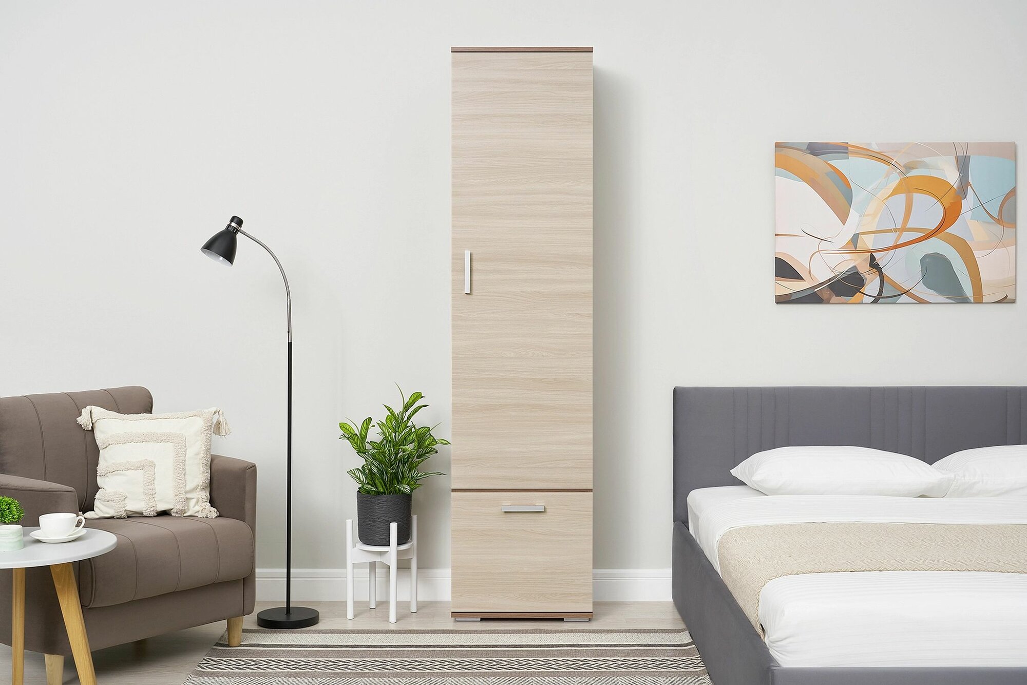 Шкаф бельевой Ника ШБ500 Ясень Шимо