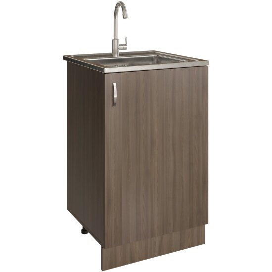 Тумба под раковину Mixline 50 ЛДСП шимо/ясень темный