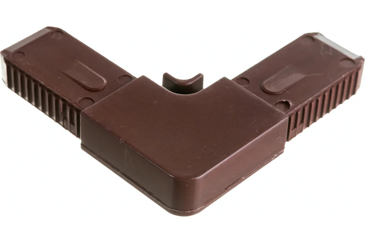 Соединительный уголок Агат ABS цельнолитой коричневый 4013.05