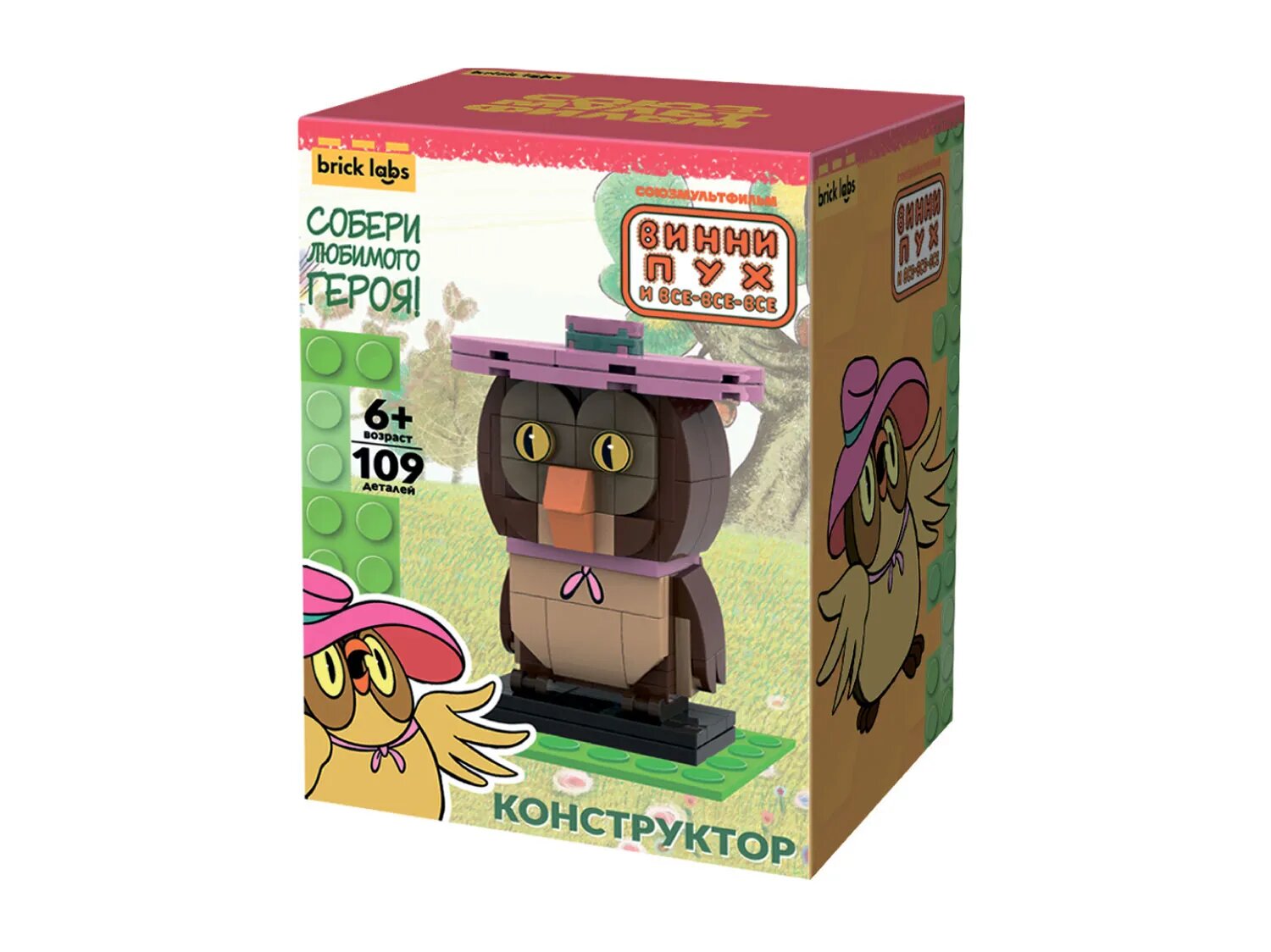 Конструктор Brick Labs Винни-Пух и все-все-все: Сова AB-1108