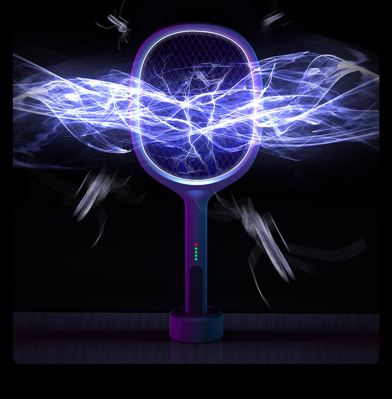 Изображение Электрическая мухобойка Daqianniu "Три в одном", перезаряжаемая, бесшумная, цветная коробка