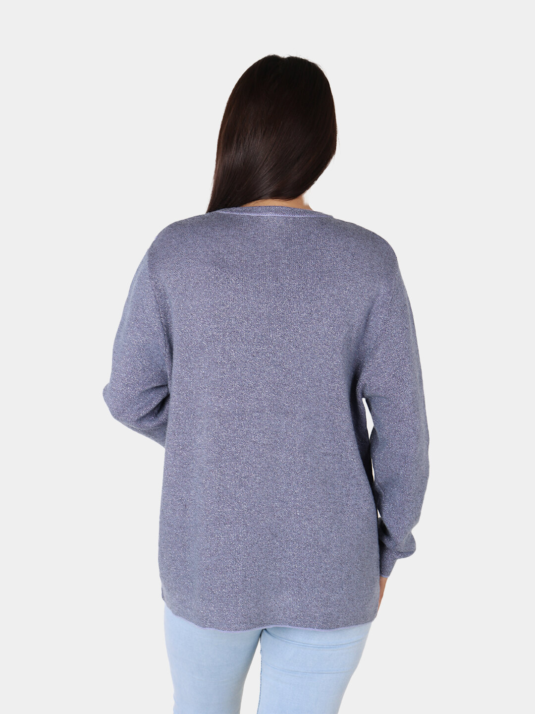 Свитер размер One Size, , фиолетовый — фото 1