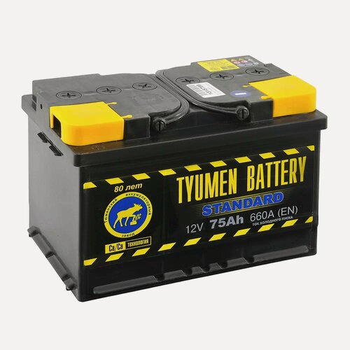 Изображение товара Аккумулятор TYUMEN BATTERY STANDARD 75 Ач 660А П/П TNS75.1