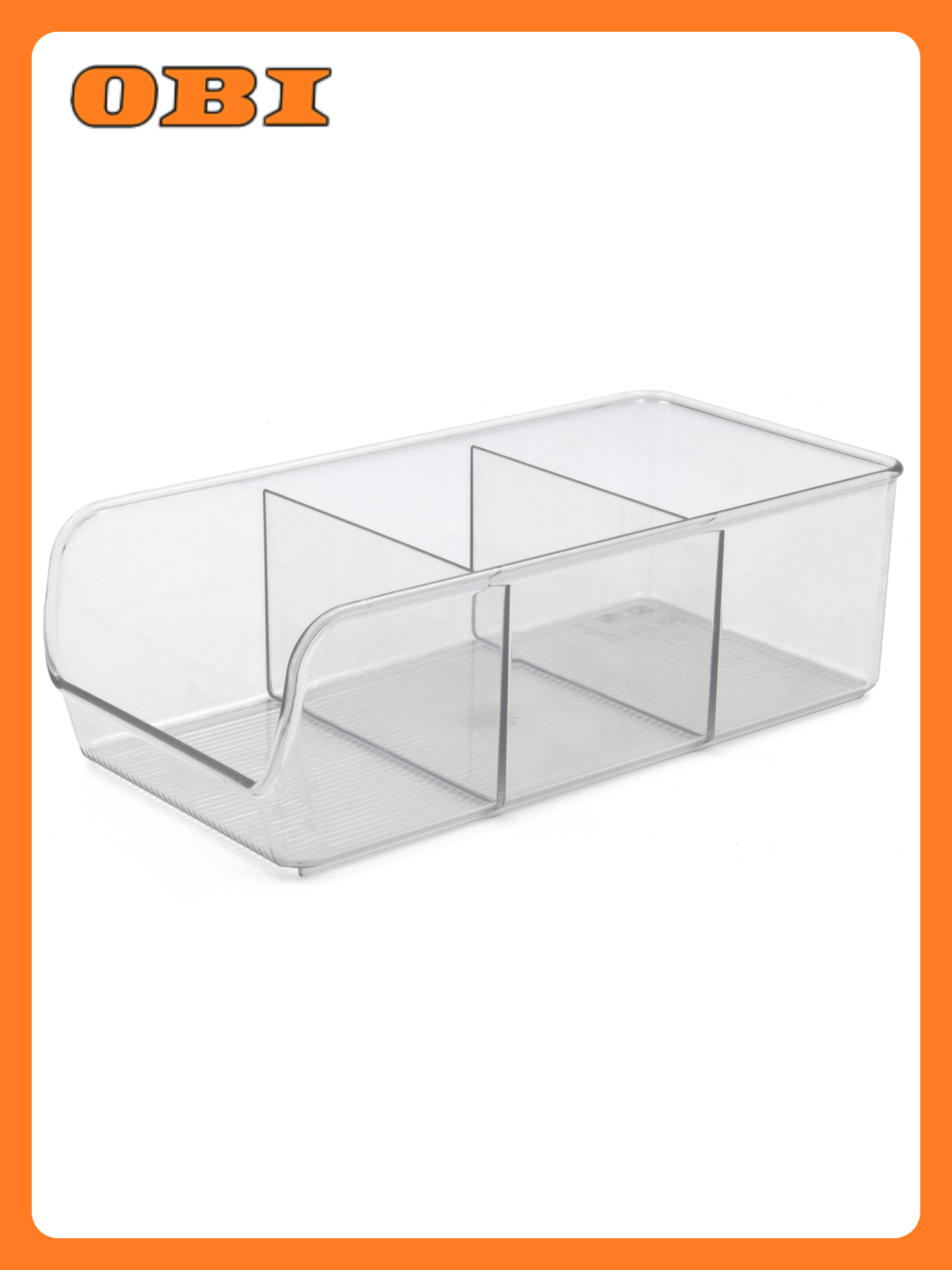 Органайзер Berossi Raido 279х139х89 мм прозрачный с секциями