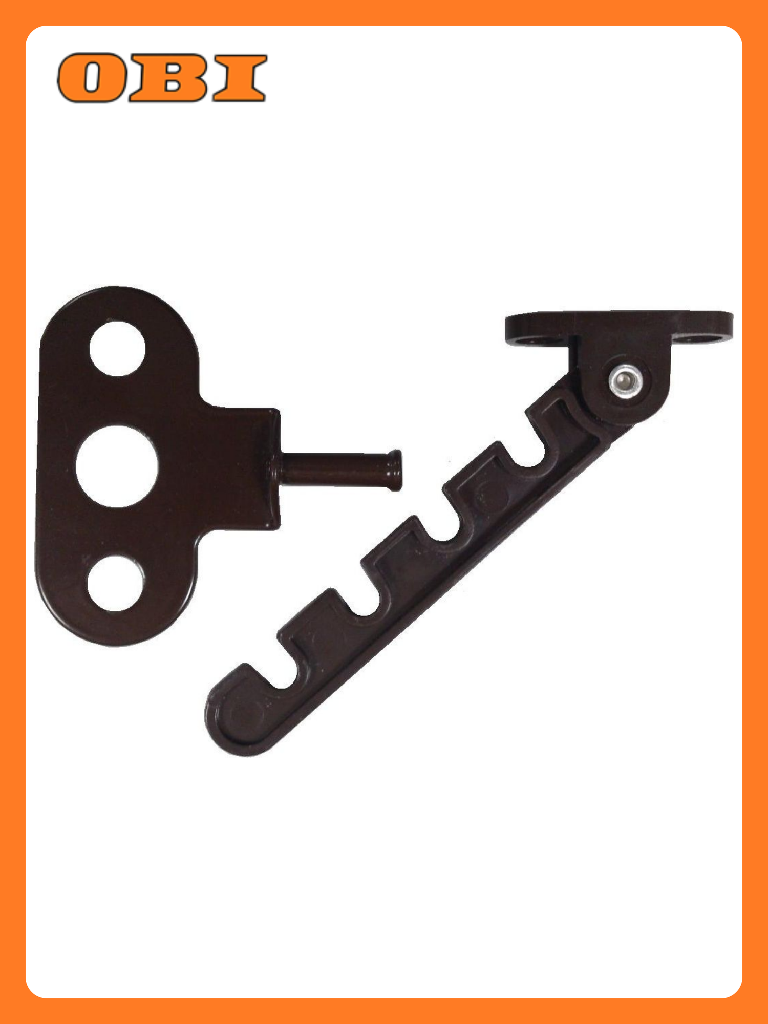 Оконный ограничитель Левша У1-5649. К 4-х позиционный коричневый