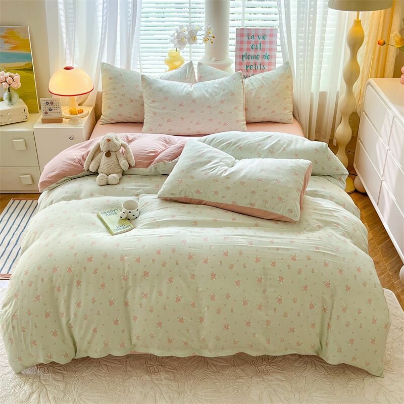IKEA Комплект постельного белья 2-спальный с простыней Евро полиэстер 200x230 см, наволочки 48x74, простыня 200x230 см, цветбронза
