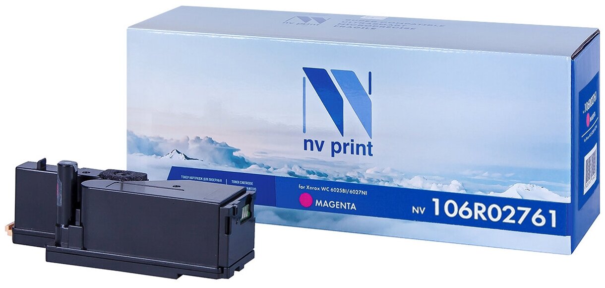 Картридж NVP совместимый NV-106R02761 Magenta для Xerox Phaser 6020/6022/ / WorkCentre 6025/6027 (1000k)