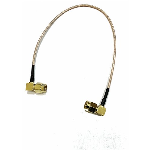 Пигтейл (кабельная сборка) SMA(male)угловой -SMA(male) угловой, длина 20 см kroks пигтейл кабельная сборка sma male crc9