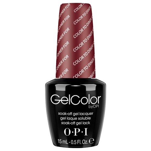 OPI Гель-лак GelColor, 15 мл, Color To Diner For opi гель лак touring america 15 мл color to dinner for