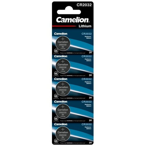 Батарея Camelion Lithium CR2032 BL-5 CR2032 210mAh (5шт) блистер